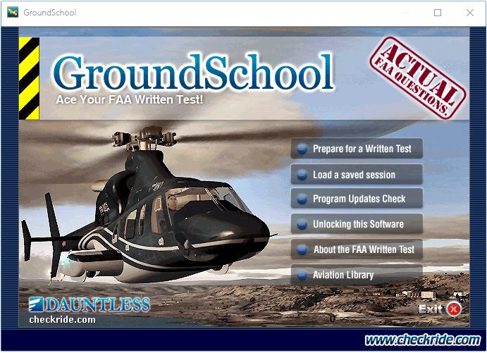 GroundSchool ATP Main Menu