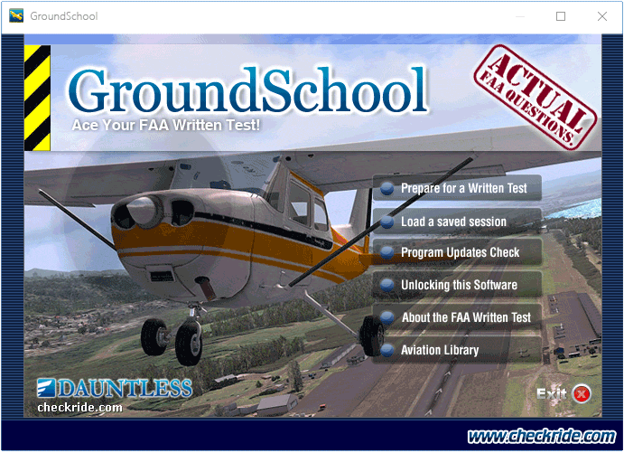 GroundSchool PRIVATE Main Menu